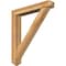 Ekena Millwork Traditional Arts and Crafts Rough Sawn Bracket w/ Offset Brace, Western Red Cedar, 6"W x 36"D x 40"H BKT0604X36X40TRA03RWR - alternate 1